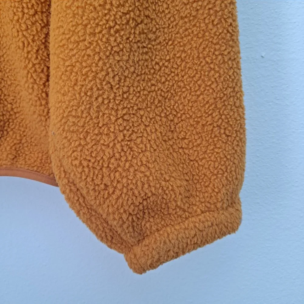Free People Mustard Yellow Sherpa Jacket